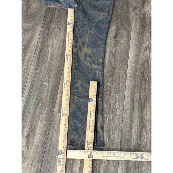 URBAN OUTFITTERS BDG ANIMAL PRINT HIGH RISE SKINNY STRETCH JEANS SZ 28 SIDE ZIP - Picture 6 of 11